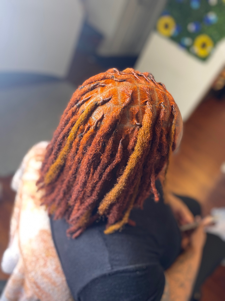 Medium Length Retwist NO STYLE at Loc’d Em Up By Kaee in Mobile, AL