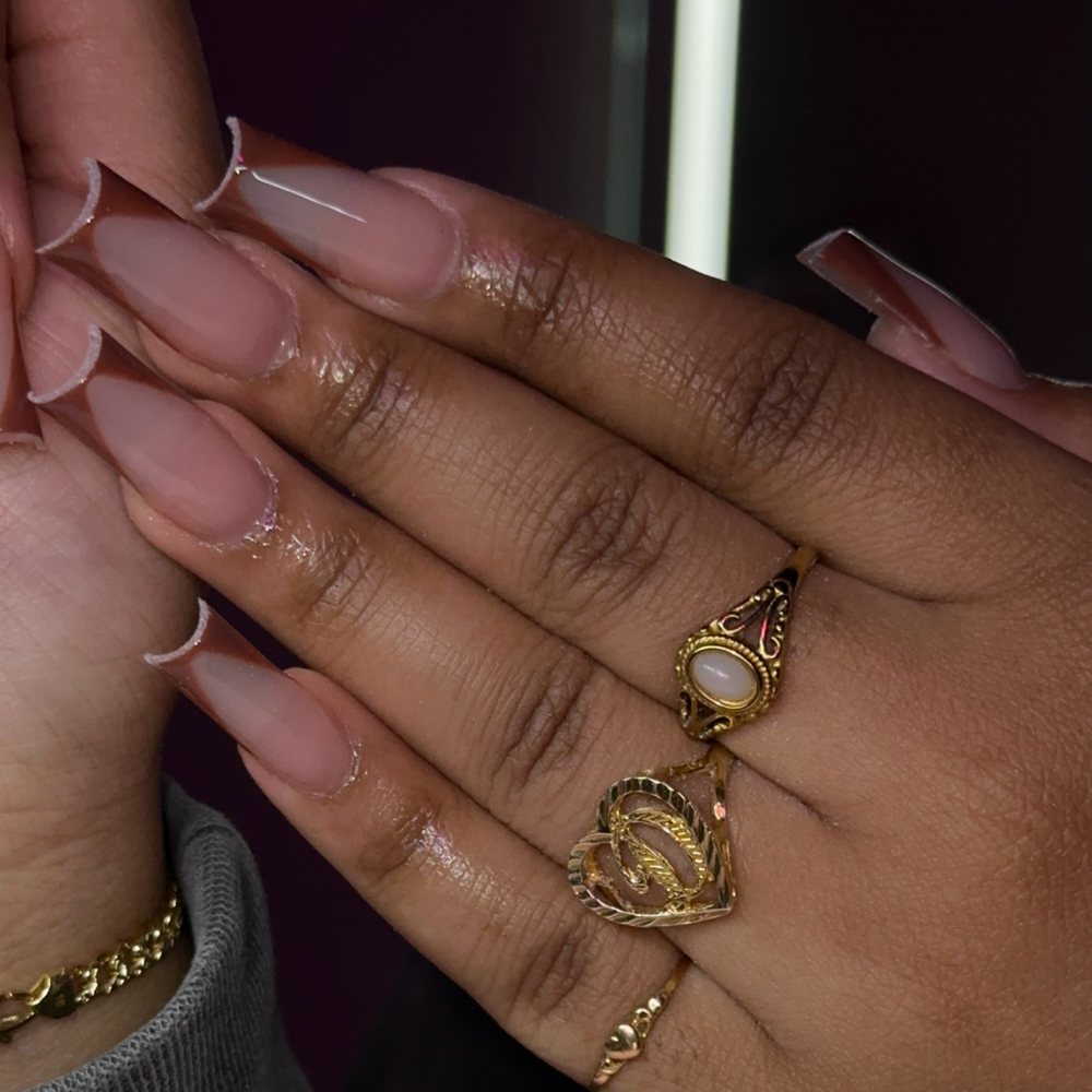 Medium Length French Tip