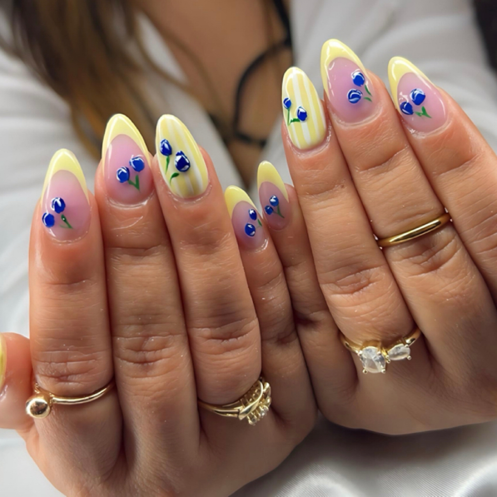 ✨Short Acryic Full Set/ Design✨ at Savvi Mink Extensions, LLC in Antioch, IL