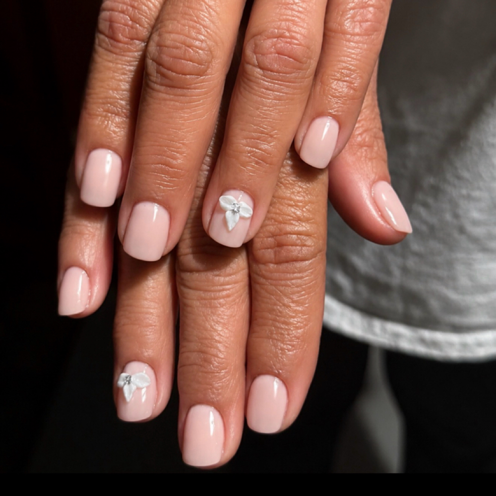 Rubber Base Structured Manicure at JCC Beauty Studio- Nails by Joselyn in Gaithersburg, MD