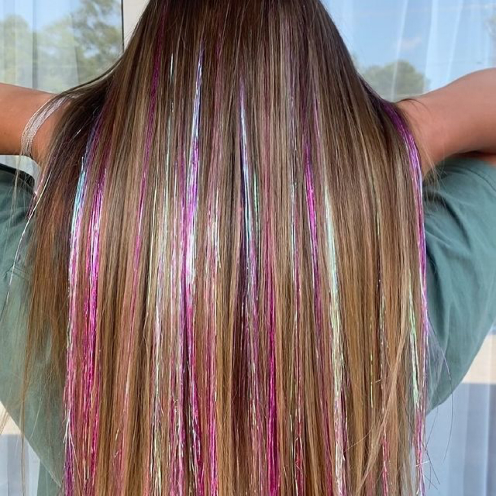 Hair Tinsel Extensions at L&O BeautyCollection in West Burlington, IA