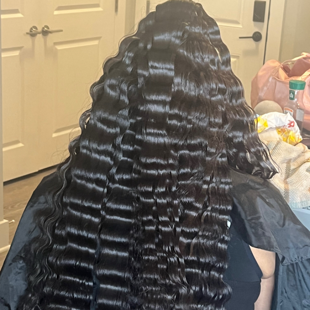 Wand Curls/crimps at Winter Samone Hair And Makeup Artistry in Charlotte, NC