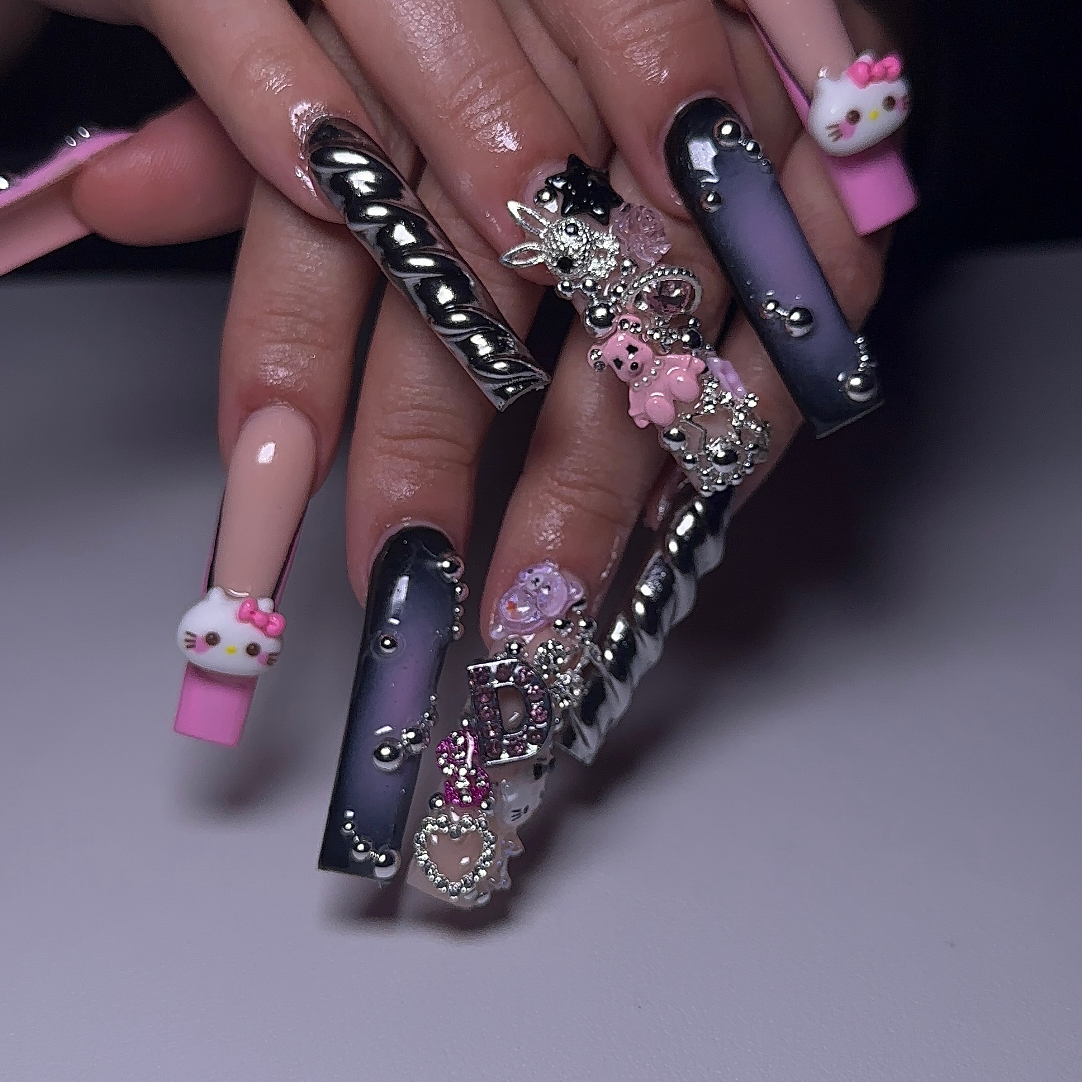 XL Full Set at Nasha’s Nail House in Warner Robins, GA
