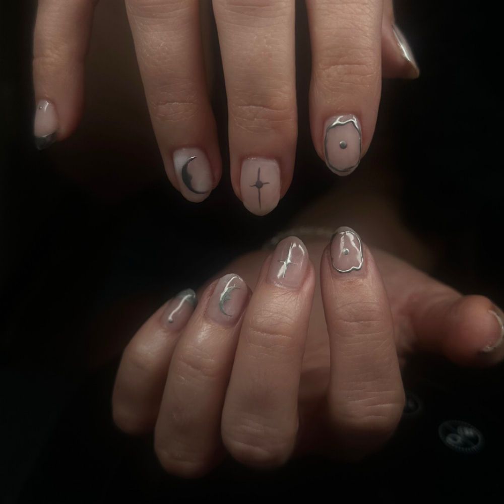 Chrome Nail Design at Repose Beauty Studio in Springfield, MO