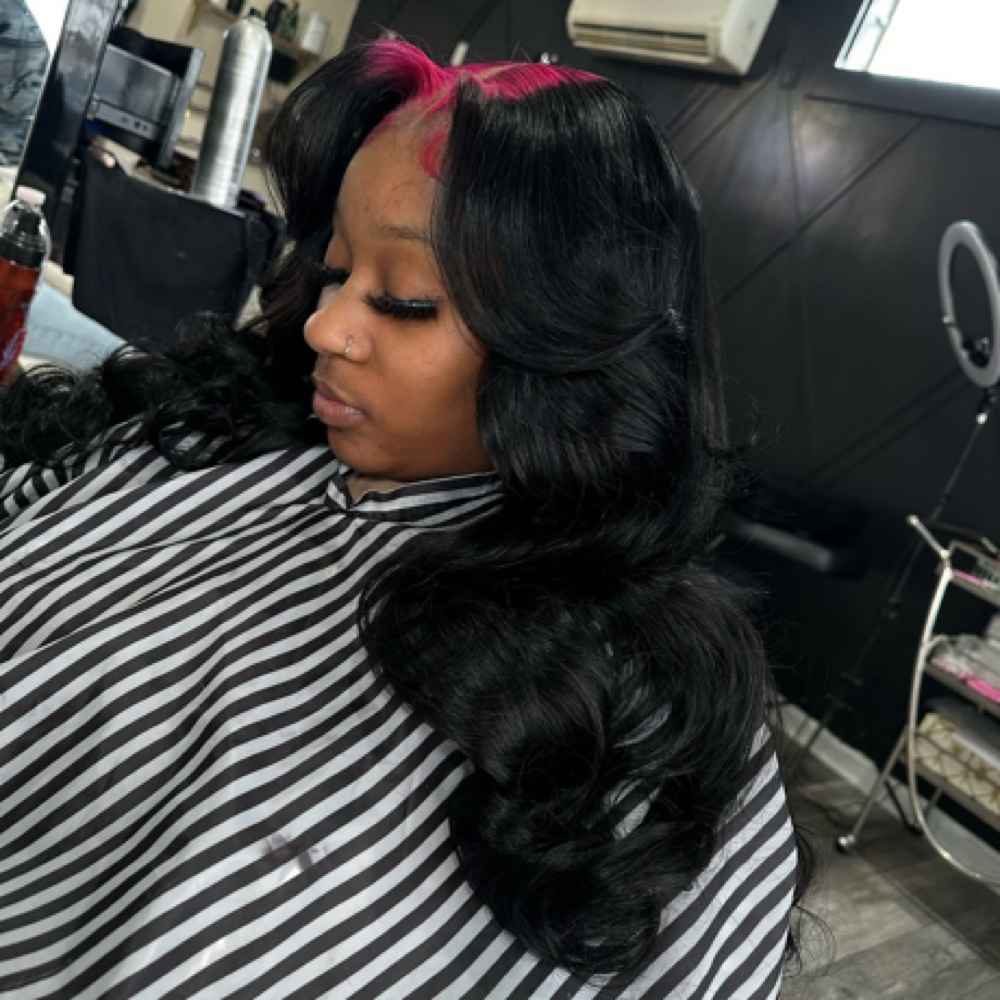 Closure Quick Weave +cut Add $10 at Sinise Caprice Studio in New Castle, DE