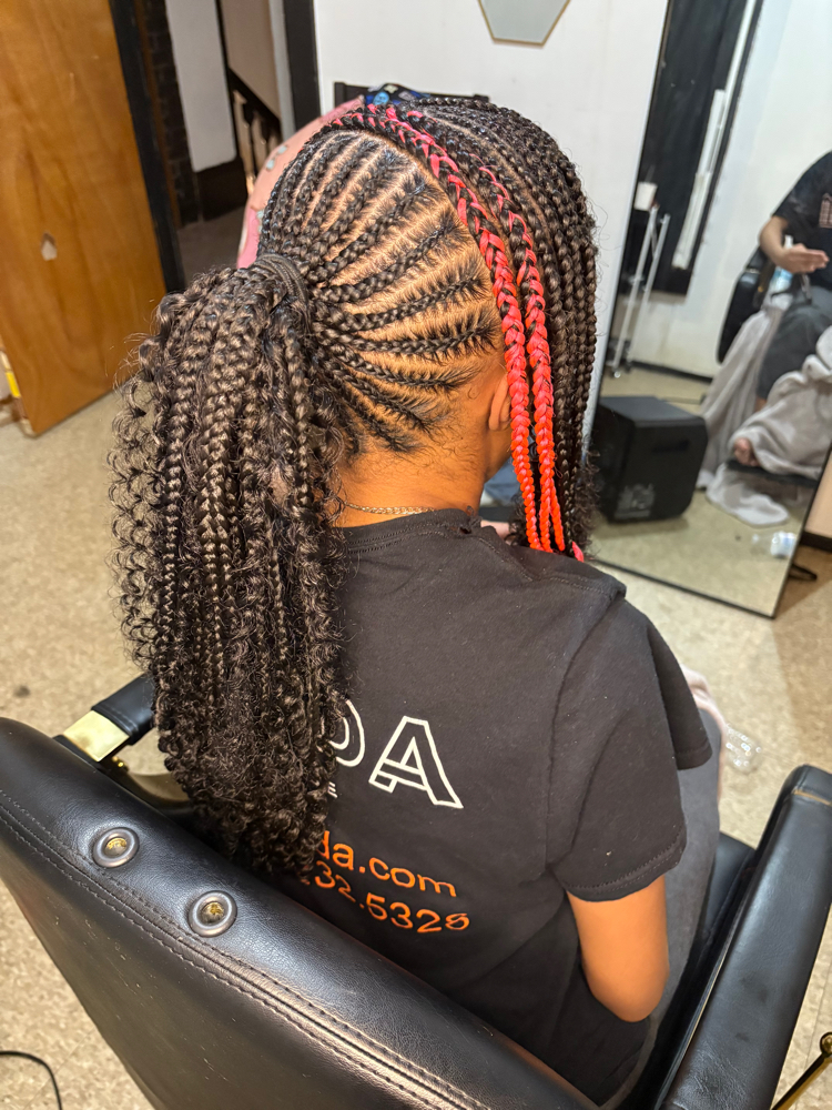 Lemonade Braids W/ Ponytail
