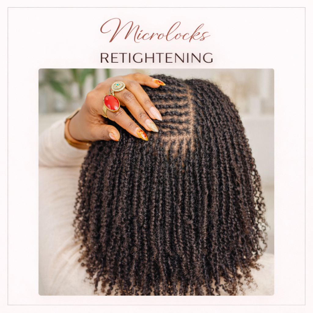 Microlocks Retightening at Paradise Hair Promotions in Bedford Heights, OH