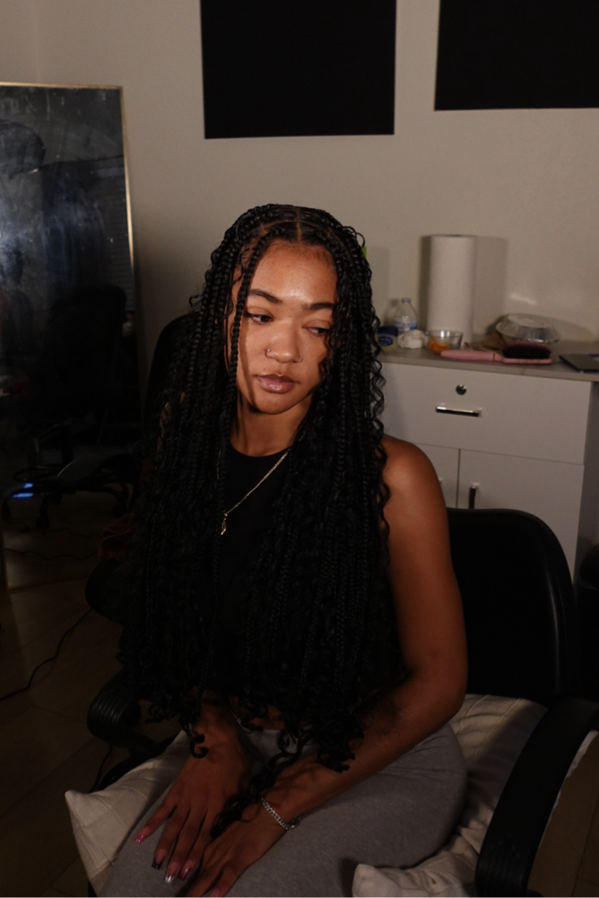 Large Human Hair Bohemian Knotless