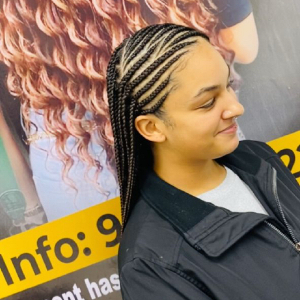 Tribal Braids at Mame’s  hair braiding in Cordova, TN