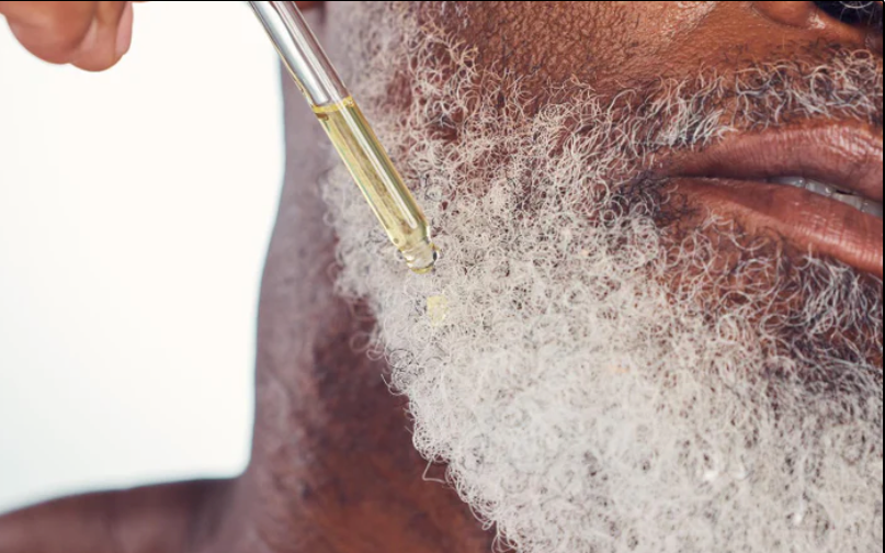 Men's beard oil treatment