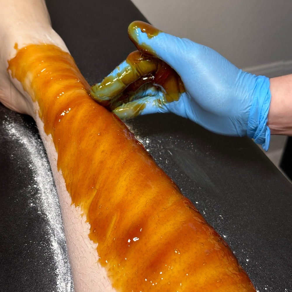 Half Leg Sugar at Poppy Esthetics in Wichita Falls, TX
