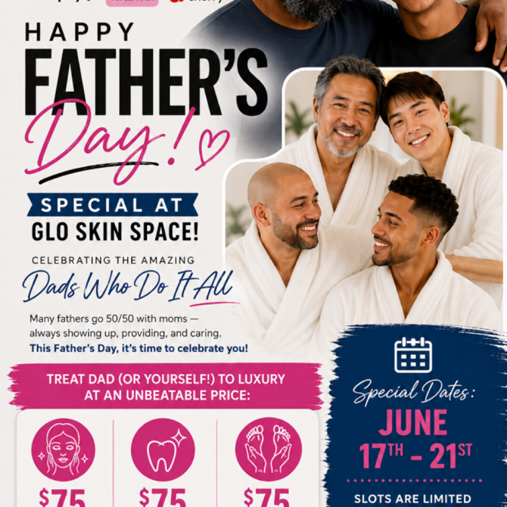 Fathers Massage at Glo Skin Space in Crystal, MN