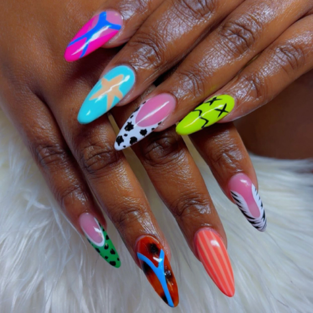 #7 Freestyle Acrylic Nails at Kandys Glam Bar LLC in San Antonio, TX