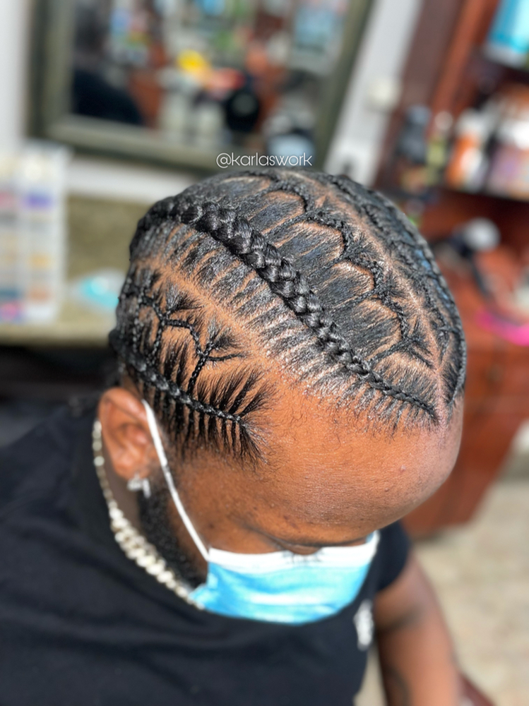 3-4 Braids + Complex Design