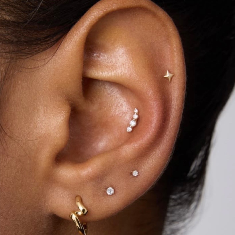 First Ear Piercing at Bare Studio in Cedar Park, TX
