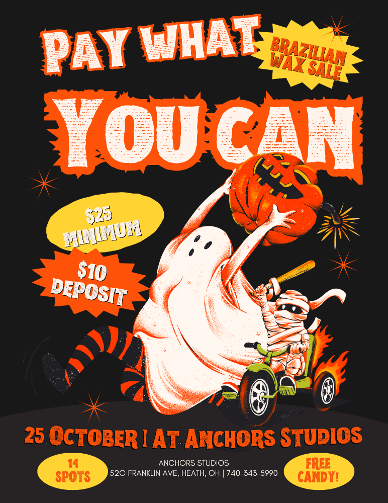 PAY WHAT YOU CAN WAX DAY OCTOBER 25