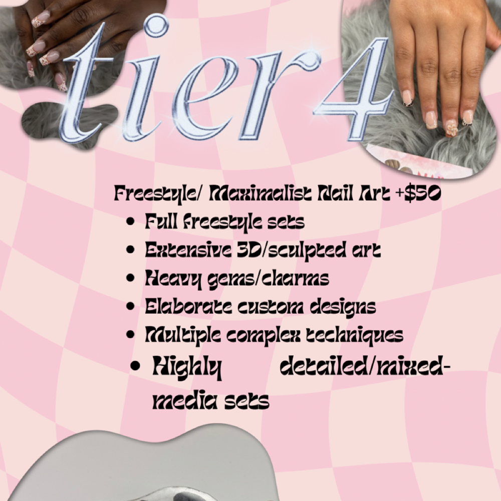 Tier 4 Nail Art at Vivid Beauty Bar in Tyler, TX