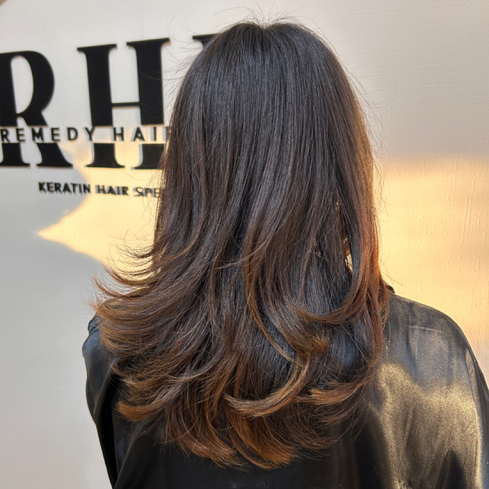 Layered Haircut at Izzy_xhair in Downey, CA