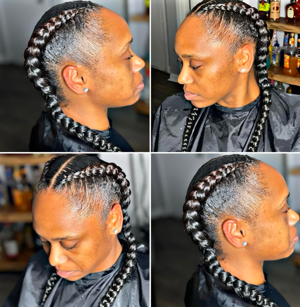 2 Feed In Braids