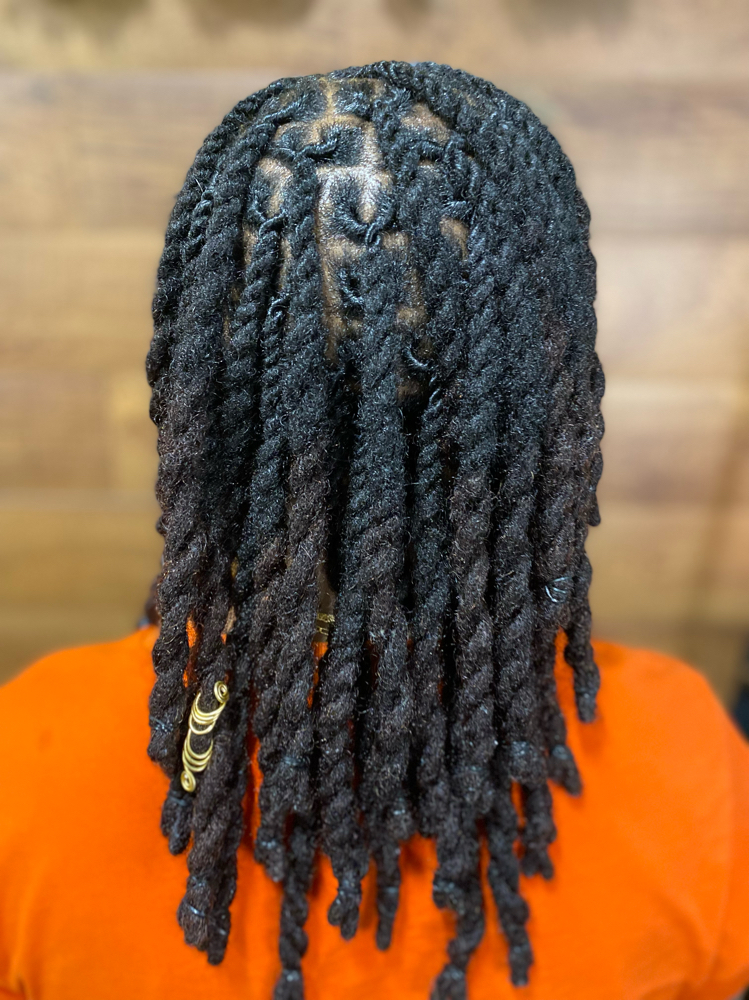 Two Strand Twist And Loc Retwist