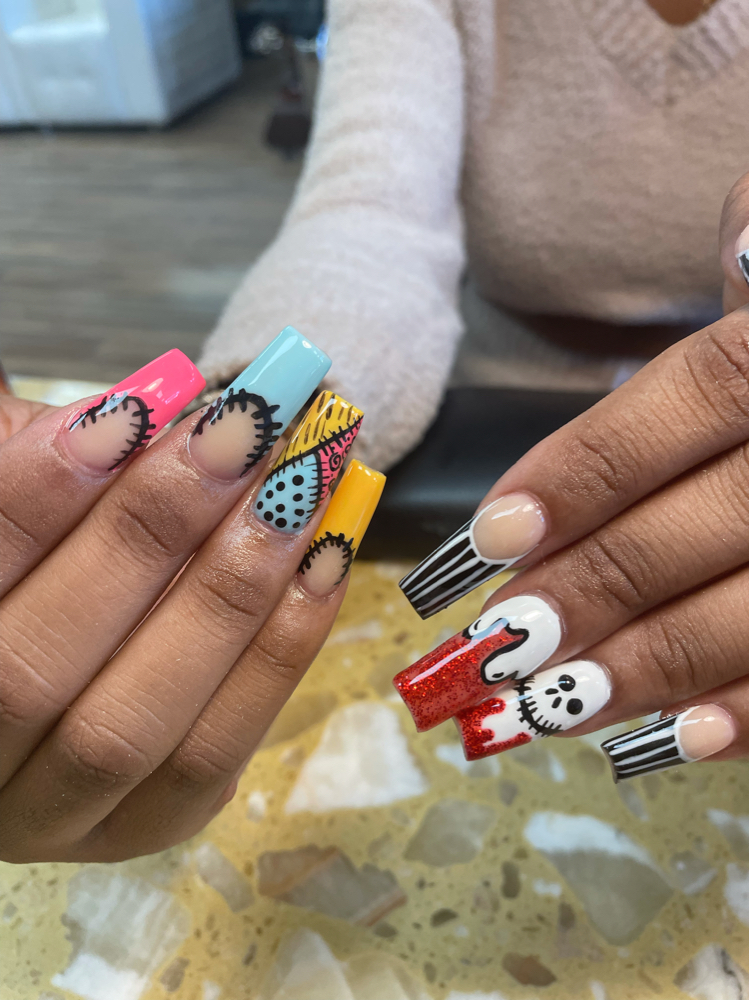 Hand Painted Designs Whole Hand