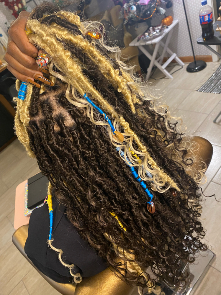Boho Goddess Soft Locs at Peaky Braids in Pine Bluff, AR