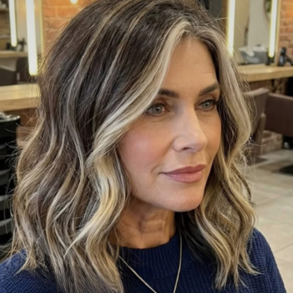 Face Framing Highlights at Jennifer Agbay in Chesterfield, MI