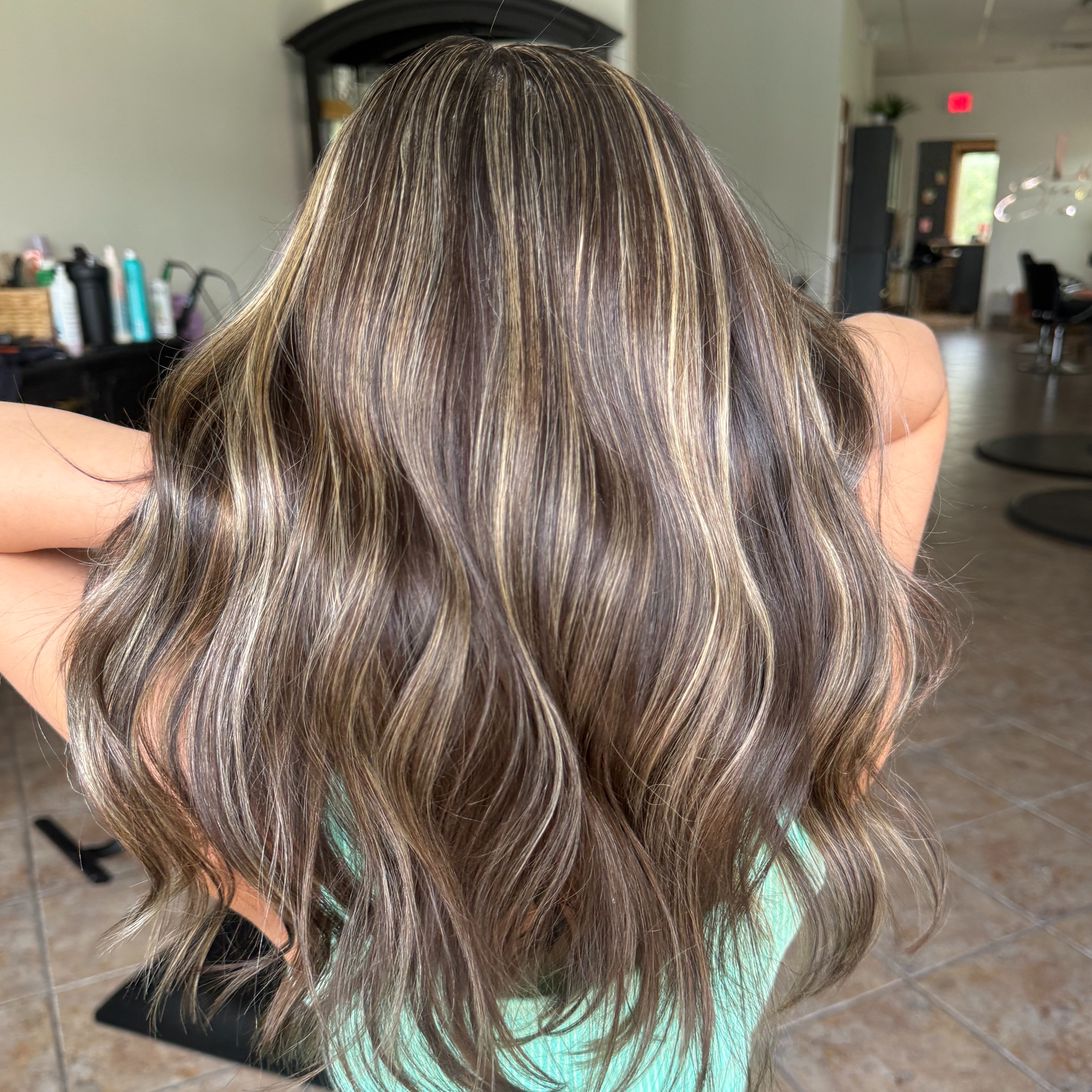 Custom Partial Blonding + Cut at Hairbykaylarae in Mokena, IL