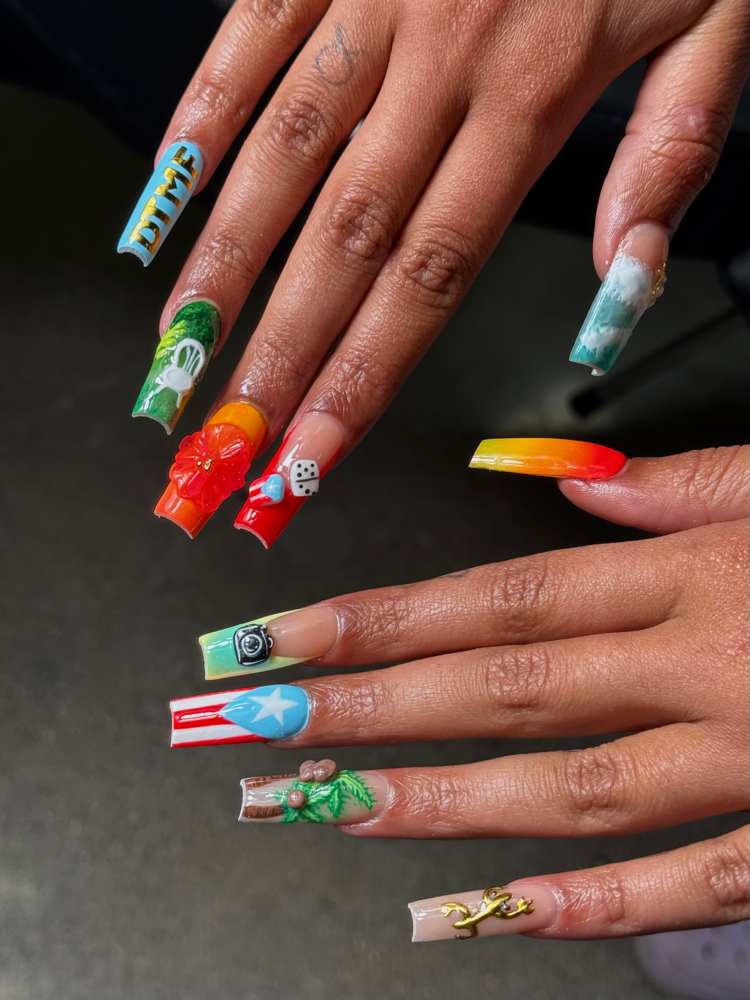 Acrylic Full Set at Nija Jones in White Plains, NY
