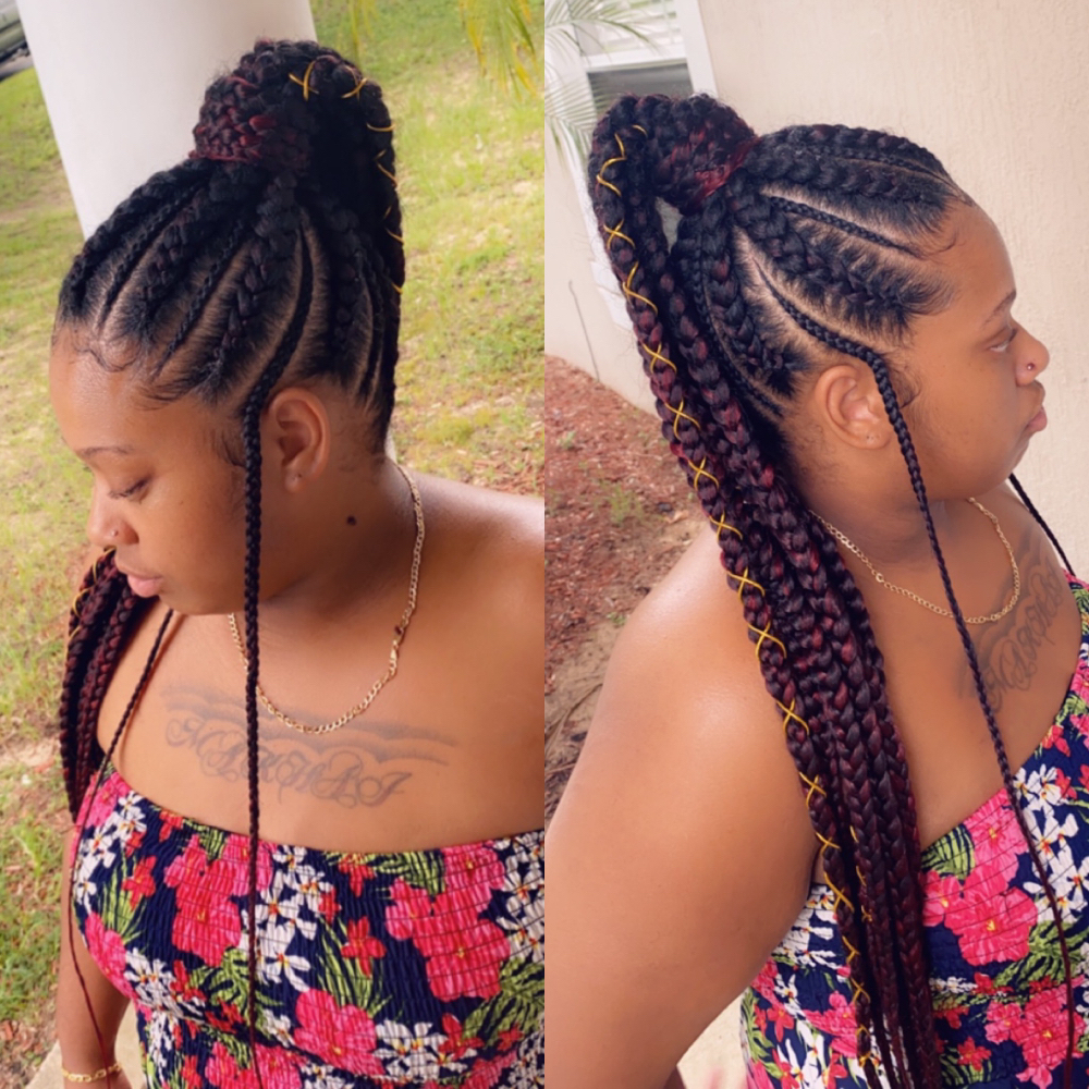 Large Braided Ponytail