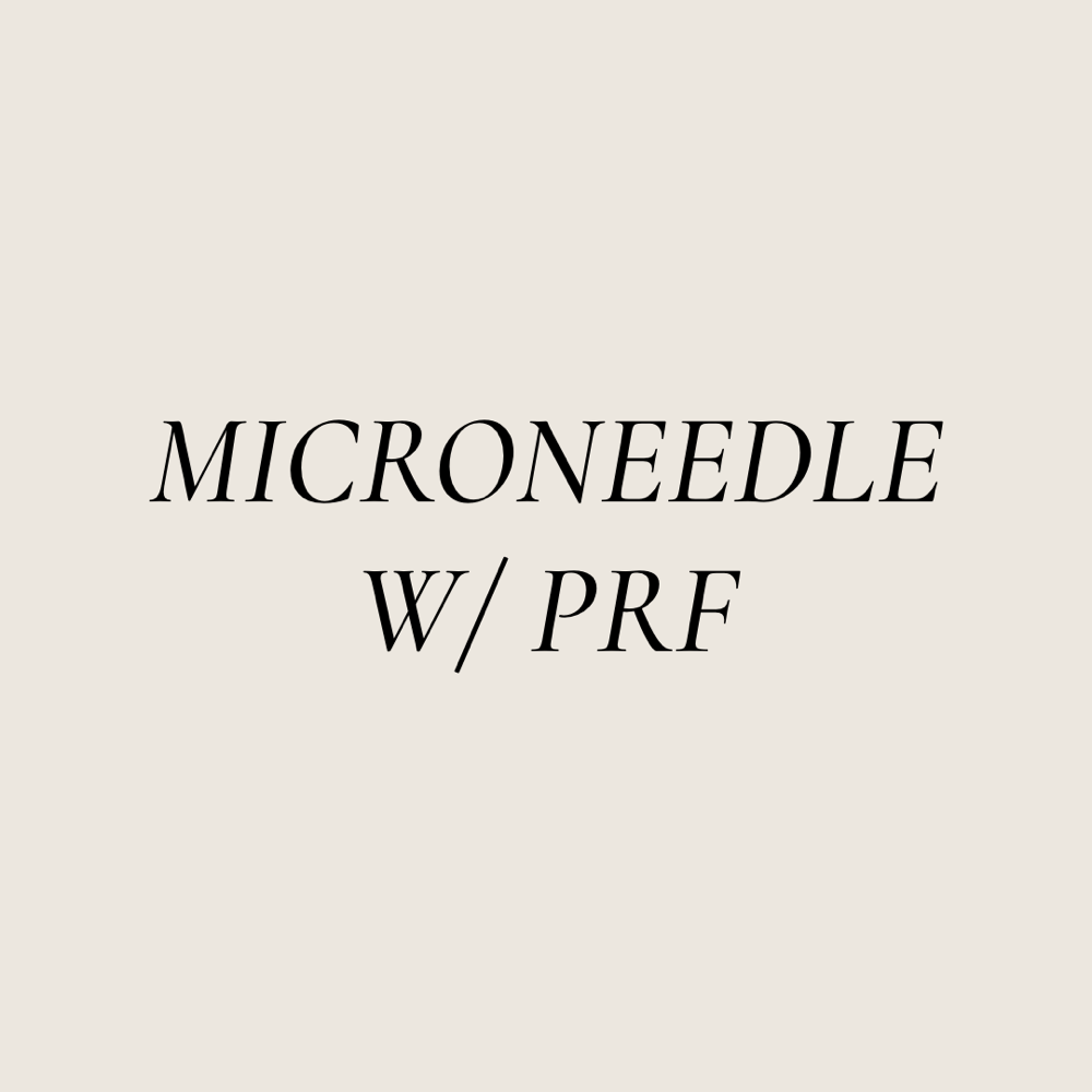 Microneedle w/PRF