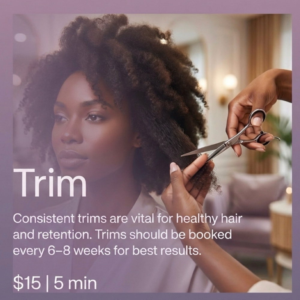 Trim at Hair by J’Rena’ in Lawrenceville, GA