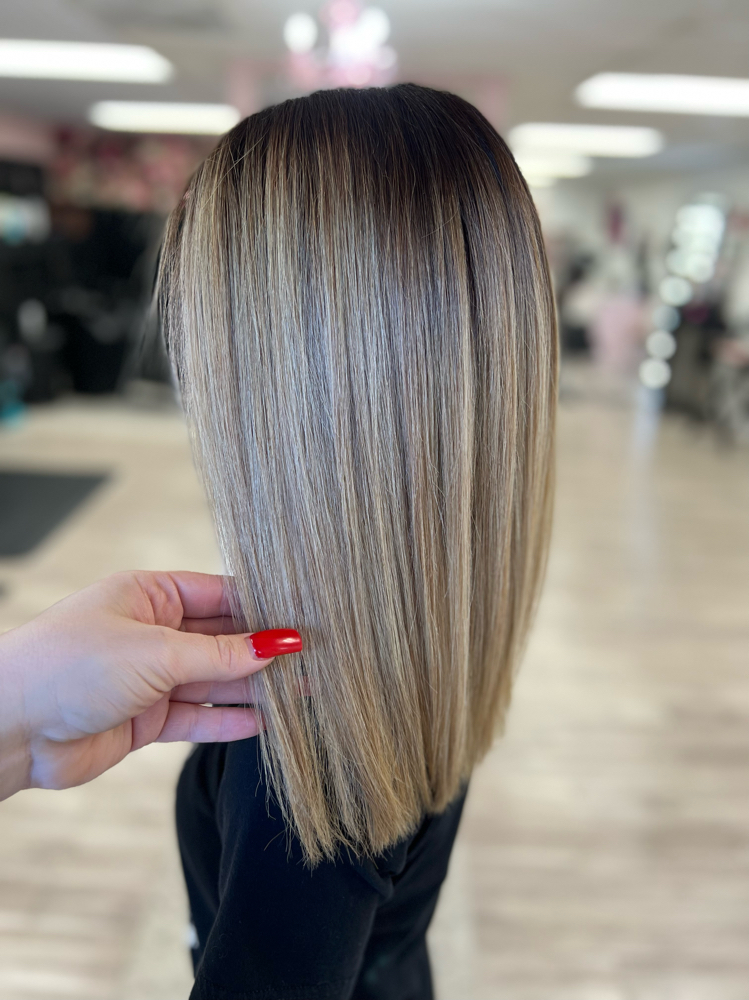 Short Haircut & Blowdry