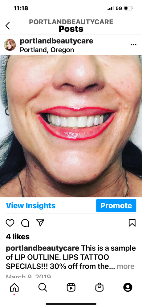 PMU/Lip Outline