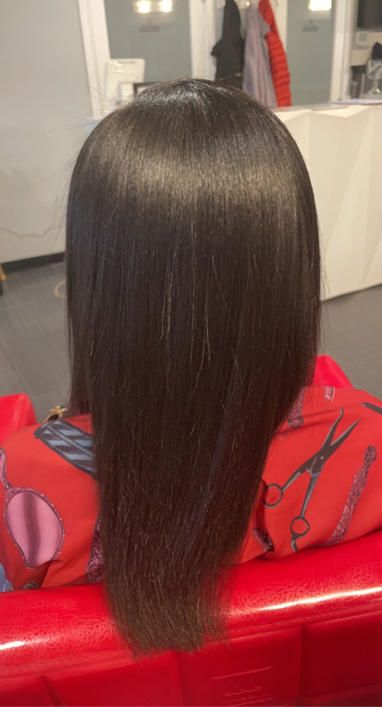 Silk Out (Relaxed Hair)