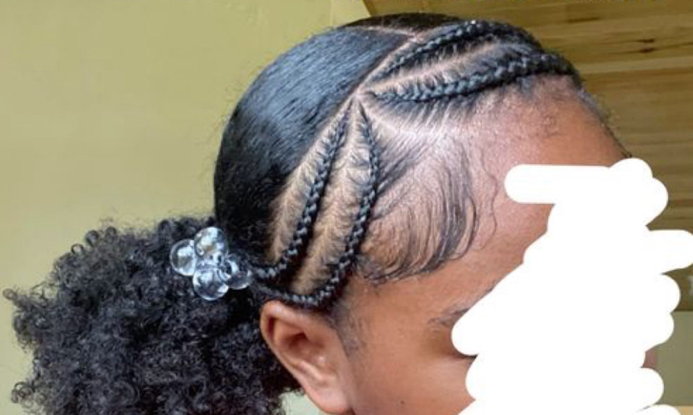 DOUBLE BRAIDS 2 BUNS