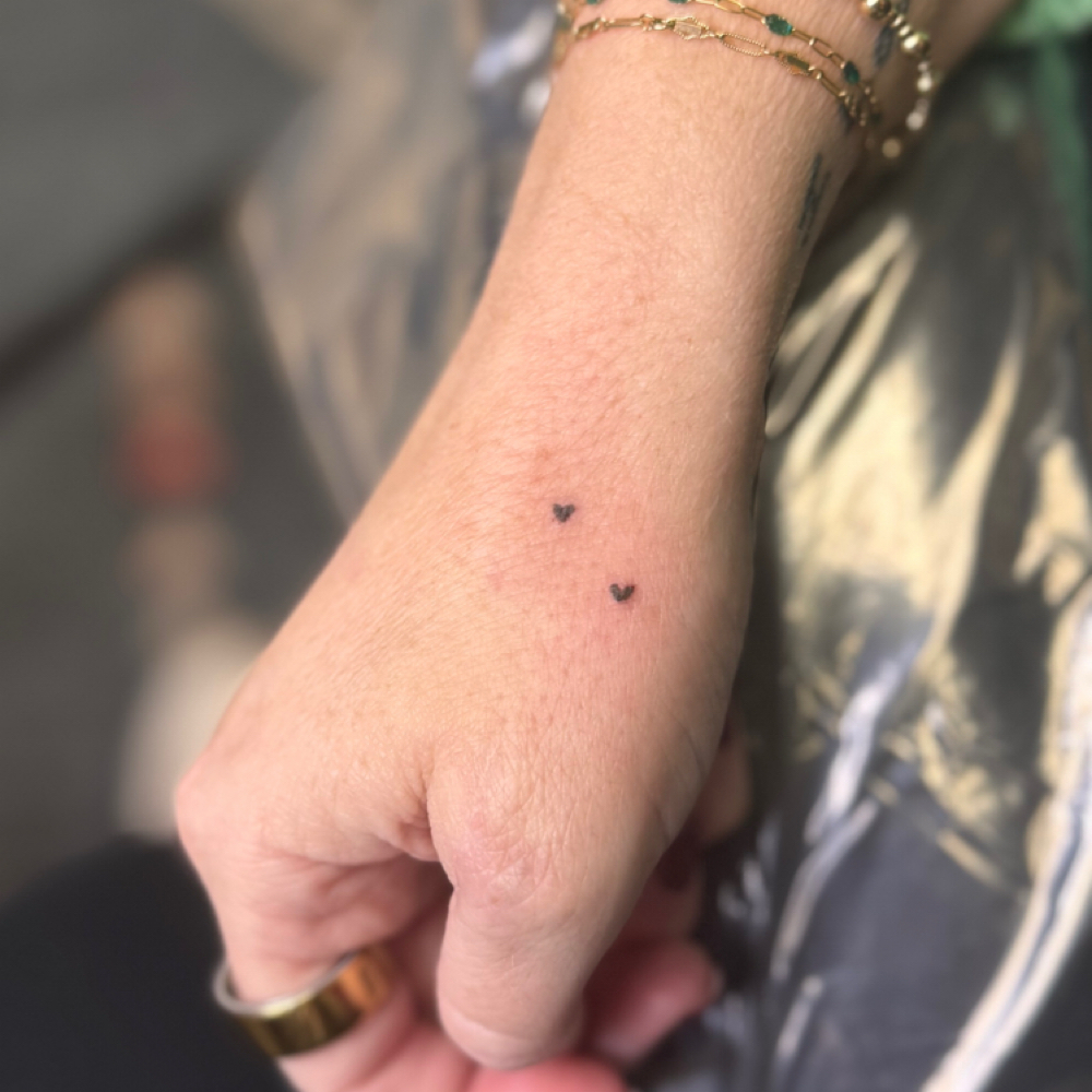 Heart Freckle Tattoos at Permanent Vibes in West Monroe, LA