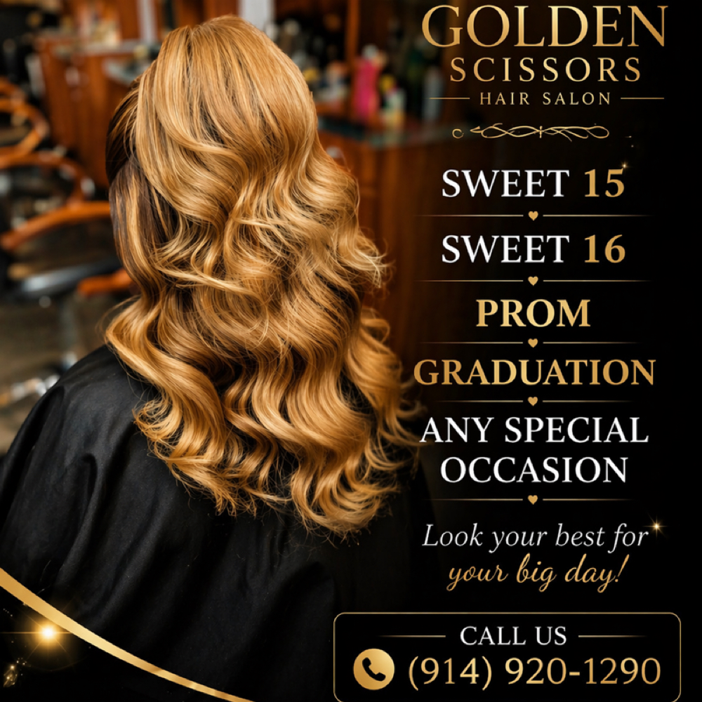 Brides Up Do at Golden Scissor Total Care Hair Salon. in Peekskill, NY