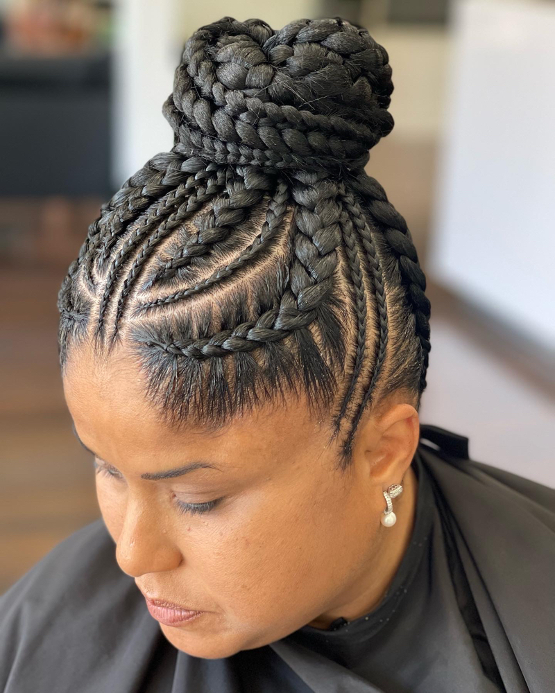 Feed In Braids With Weave