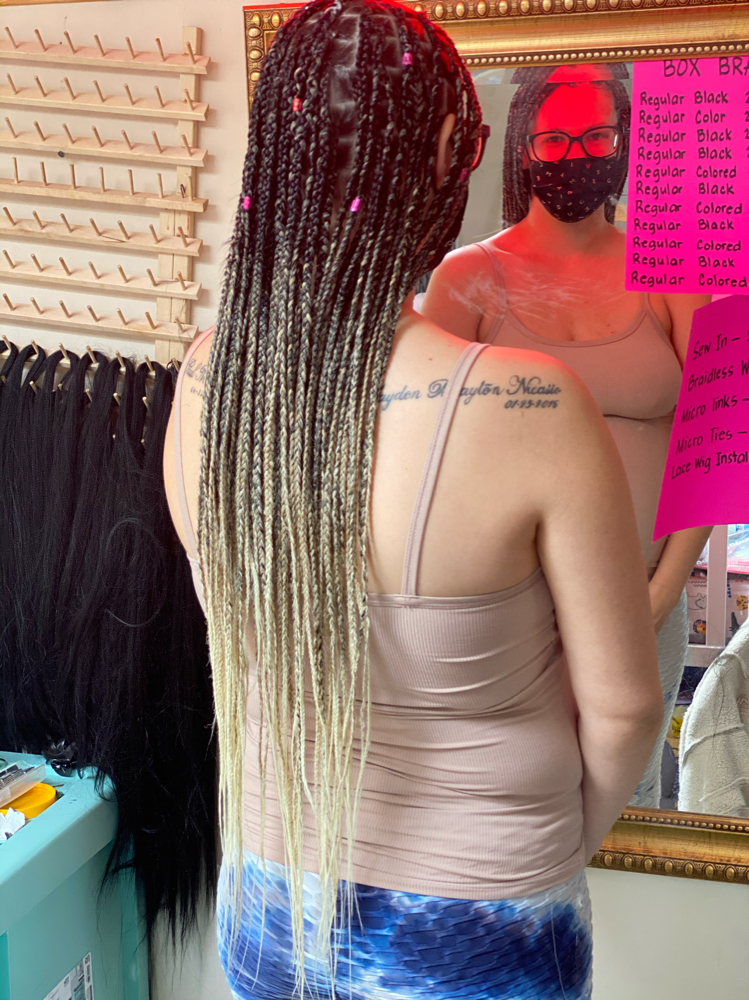 Small Box Braids 20”-26””