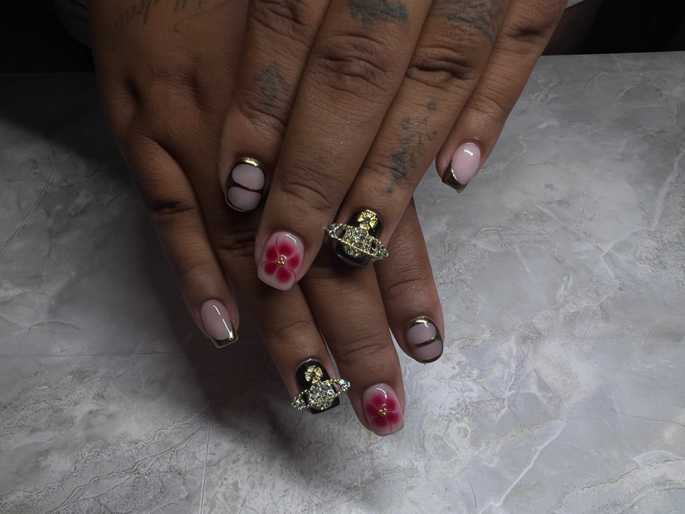 structured gel manicure