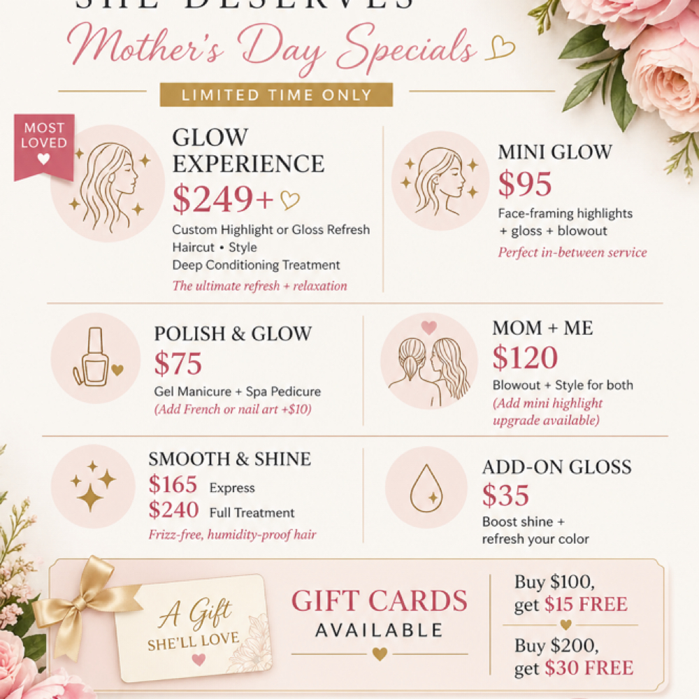 Mothers Day Specials at Beauty By Halo in Edgewater, FL