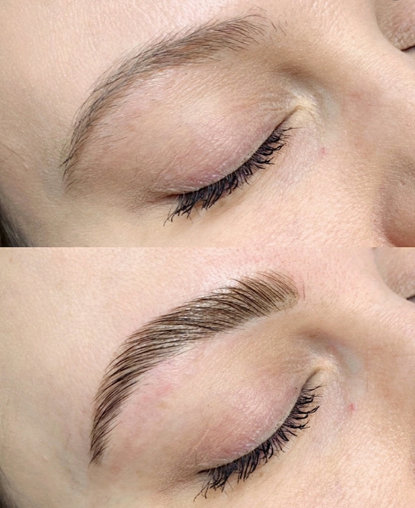 Brow Lamination + shaping + Henna t