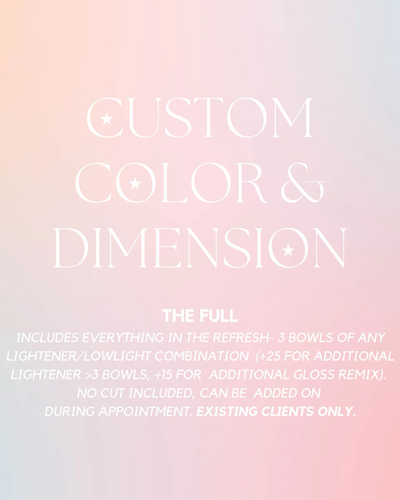 Custom Color- The Full