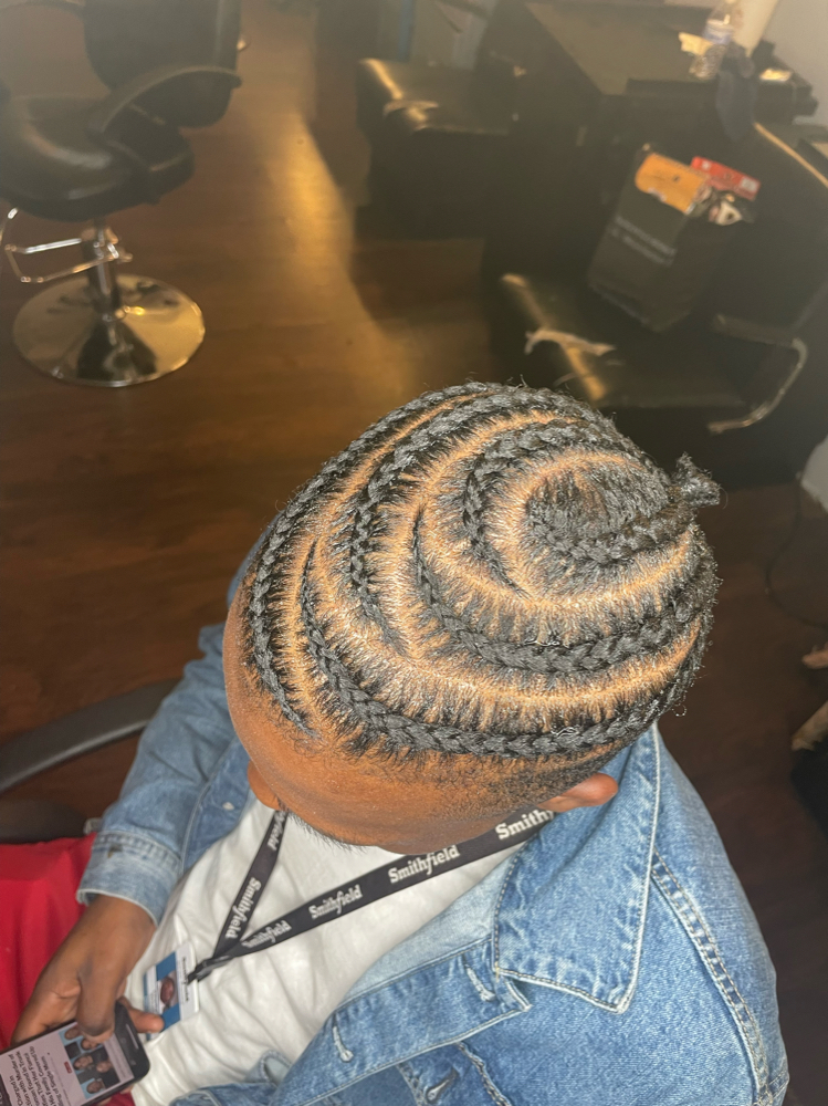 Mens Design Braids  (Top Only)