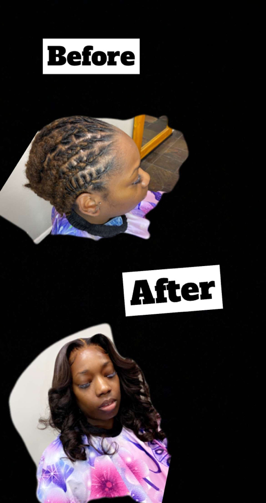 Wig Install  Over Locs