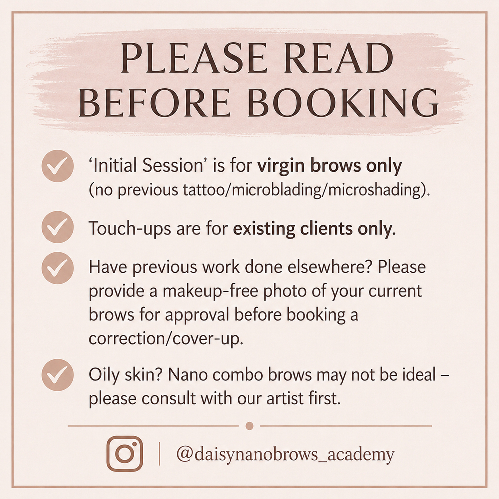 DON’T BOOK THIS (NOT A SERVICE) at Daisy Nano Brows in Southlake, TX