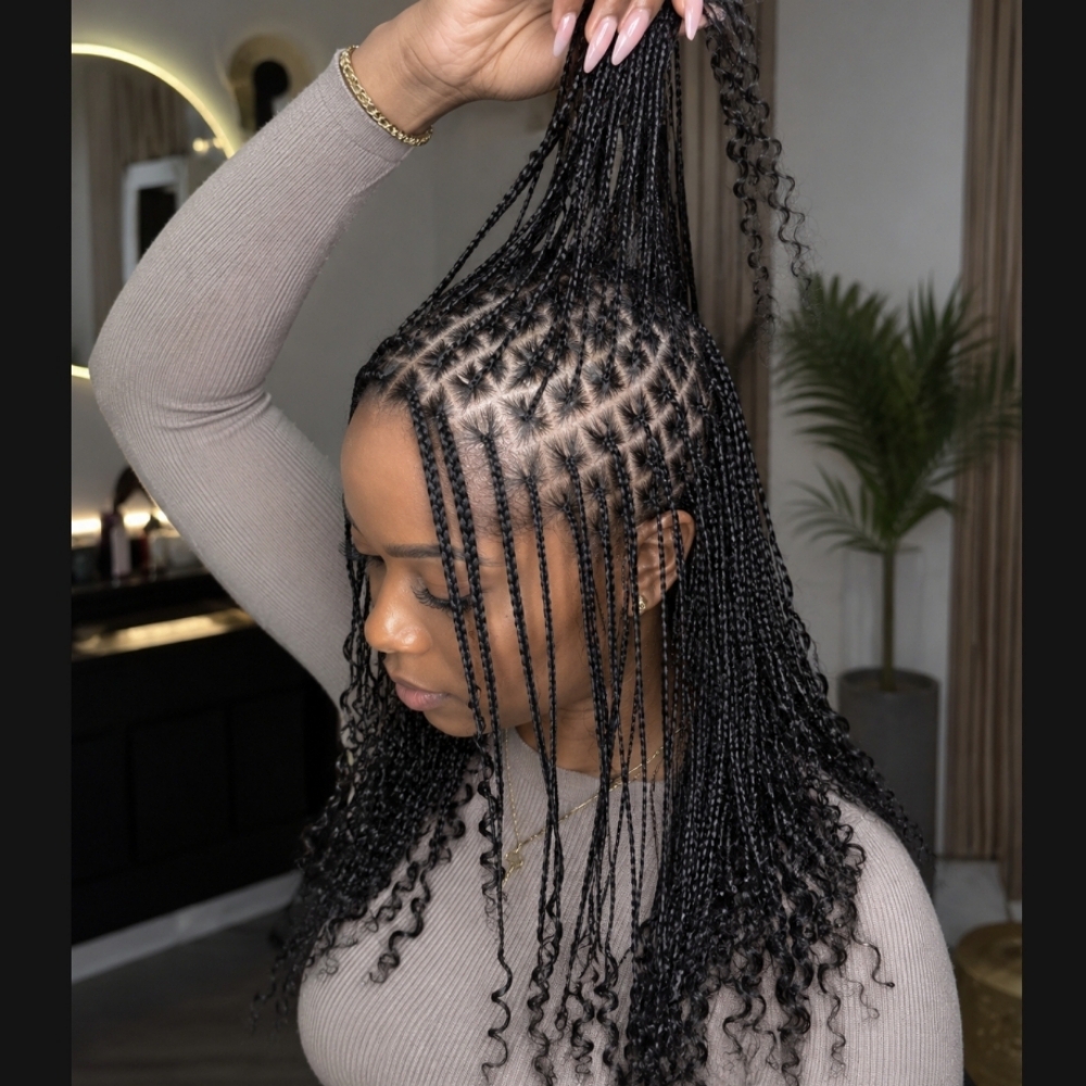 SMALL MINI BRAIDS at Braids By Titi in Bowie, MD