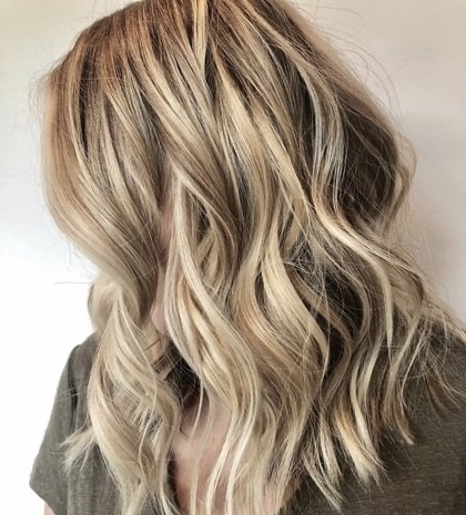 Partial foil color weave/hi-lights