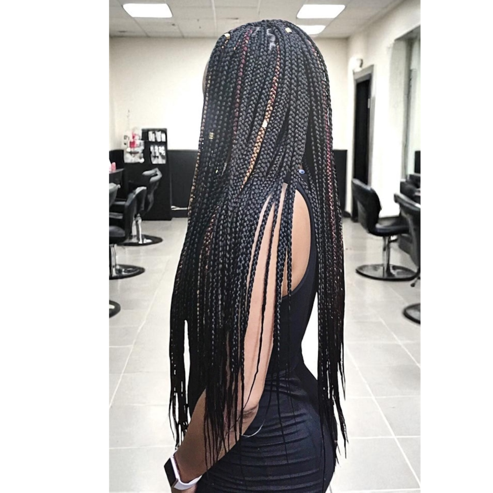 Waist Length Medium Box Braids